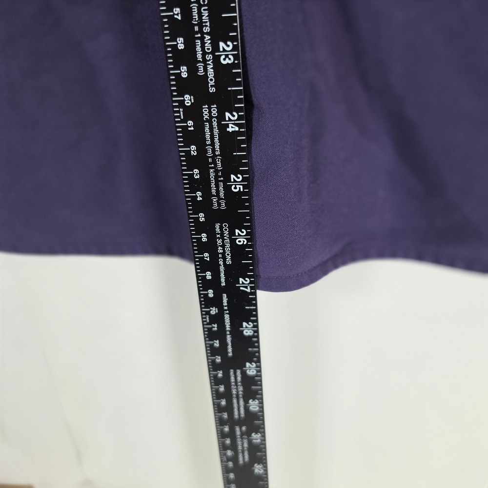 FIGS Technical Collection Purple Mandarin Collar Sleeveless Scrub Top Medium - Picture 5 of 8